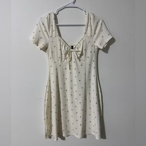 H&M White Floral Dress